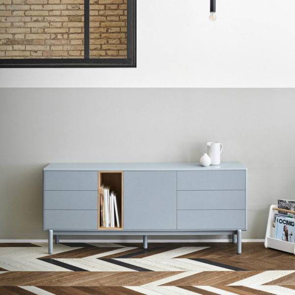 BUFFET BAS 1 PORTE 6 TIROIRS TEULAT CORVO