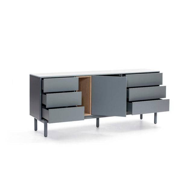 BUFFET BAS 1 PORTE 6 TIROIRS TEULAT CORVO – Image 4