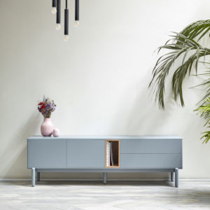 MEUBLE TV CORVO 2 PORTES 2 TIROIRS