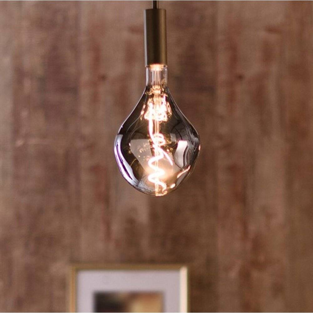 Ampoule Déco Filament LED XXL Organic en Verre Fumé Noir 