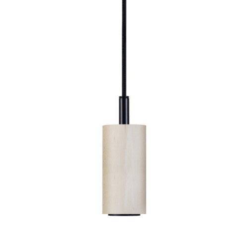Pendel DAI en Textile Blanc et Bois Naturel Clair (E27 – 40W) Pendel DAI en Textile Blanc et Bois Naturel Clair (E27 – 40W)