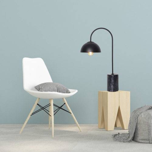 Lampe à Poser MARBLE en Métal Noir et Marbre Lampe à Poser MARBLE en Métal Noir et Marbre