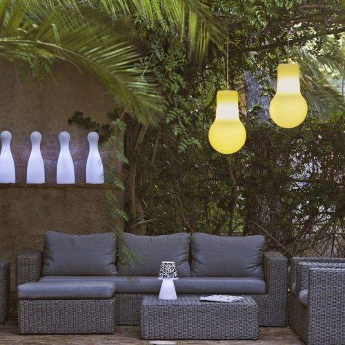 Suspension Extérieur BALBY en Polyéthylène Blanc Suspension Extérieur BALBY en Polyéthylène Blanc