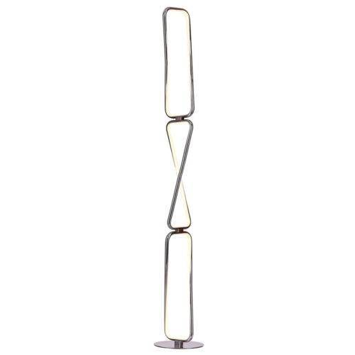 Lampadaire LED CHROM en Métal Nickel Satiné Lampadaire LED CHROM en Métal Nickel Satiné
