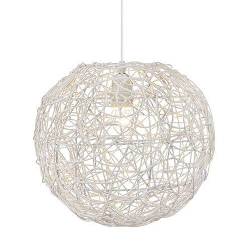 Suspension MURIA Blanche en Rotin Suspension MURIA Blanche en Rotin