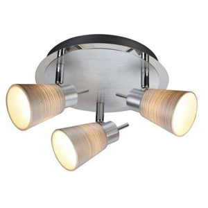 Plafonnier Spot Orientable MILDURA Argenté en Métal Plafonnier Spot Orientable MILDURA Argenté en Métal