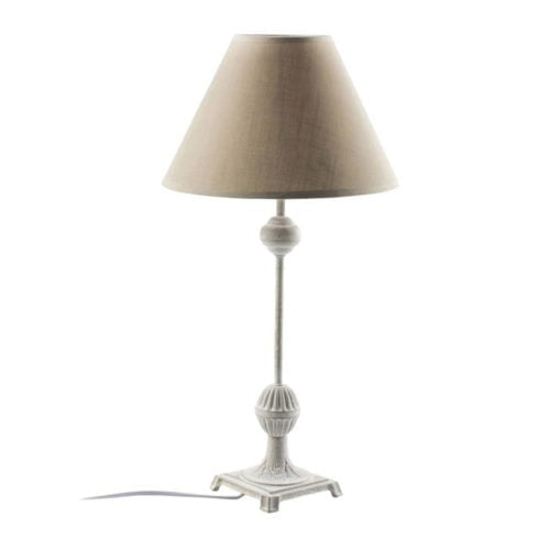 Lampe de Table ROSABELLE Taupe en Métal Lampe de Table ROSABELLE Taupe en Métal
