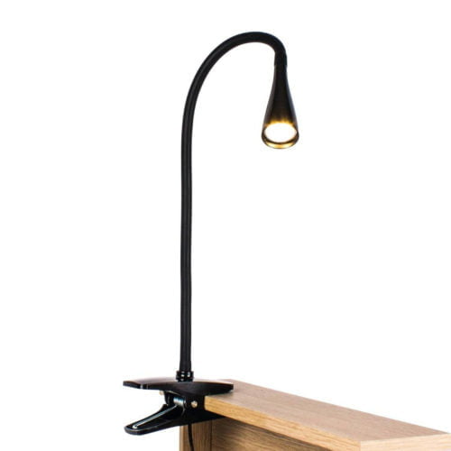 Lampe Led à Pince Flexible ASTIK Noir en PVC Lampe Led à Pince Flexible ASTIK Noir en PVC