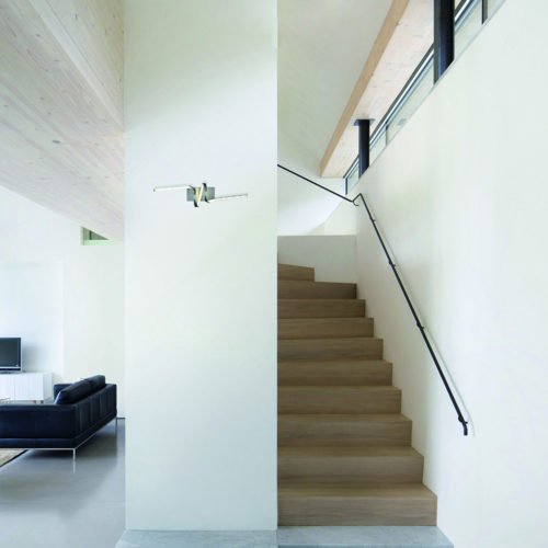 Applique Murale Design Strip Led NASTRO Argentée en Aluminium Applique Murale Design Strip Led NASTRO Argentée en Aluminium