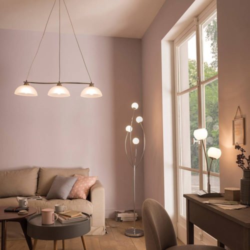 Lustre LISBOA Acier Vies Blanche Lustre LISBOA Acier Vies Blanche