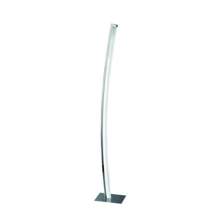 Lampadaire LED Tactile Dimmable COLMAR Argentée en Métal