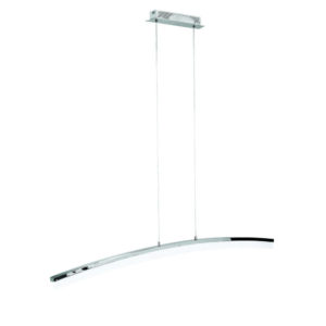 Suspension Design LED COLMAR Argentée en Métal Suspension Design LED COLMAR Argentée en Métal