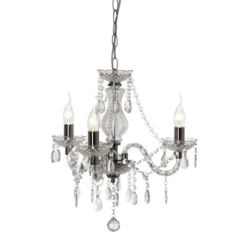Lustre Pampilles ELEONORE Transparent en Acrylique Lustre Pampilles ELEONORE Transparent en Acrylique