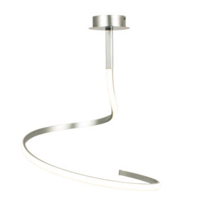 Plafonnier Design LED NUR Argenté en Métal et Acrylique Plafonnier Design LED NUR Argenté en Métal et Acrylique