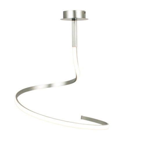 Plafonnier Design LED NUR Argenté en Métal et Acrylique Plafonnier Design LED NUR Argenté en Métal et Acrylique