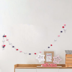 Guirlande Pompons X24 Boules Guirlande Pompons X24 Boules