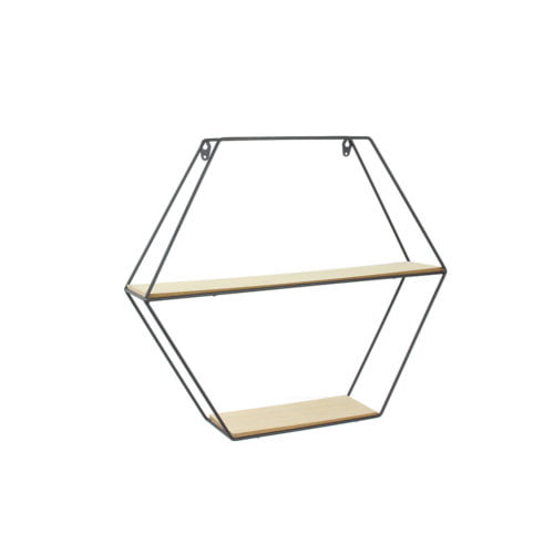 Étagère Bois et Métal Hexagonale M4 Étagère Bois et Métal Hexagonale M4
