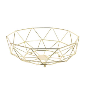 Corbeille Filaire Forme Géométrique Dorée M12 Corbeille Filaire Forme Géométrique Dorée M12
