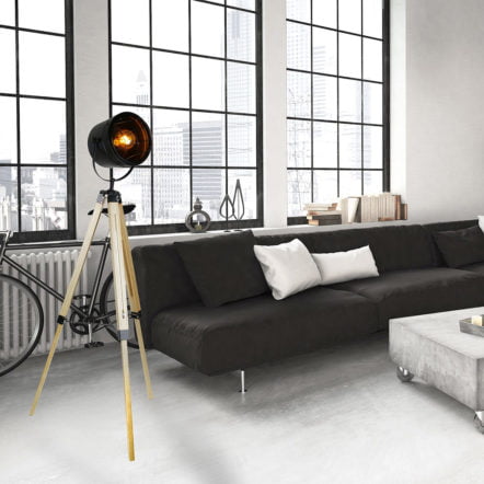 Lampadaire Industriel Trépied M2