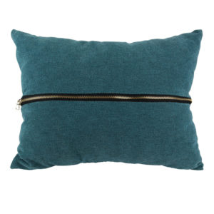 Coussin Fermeture Éclair Bleu M6 Coussin Fermeture Éclair Bleu M6