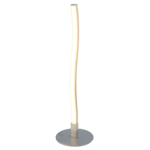 Lampe LED Moon Argentée en Métal et PVC Lampe LED Moon Argentée en Métal et PVC