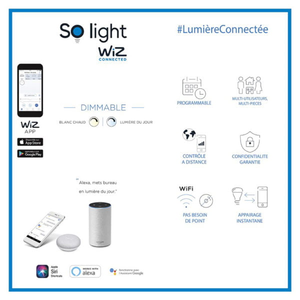 Ampoule LED Fil WIZ Connecté Wifi ST64 – Image 2