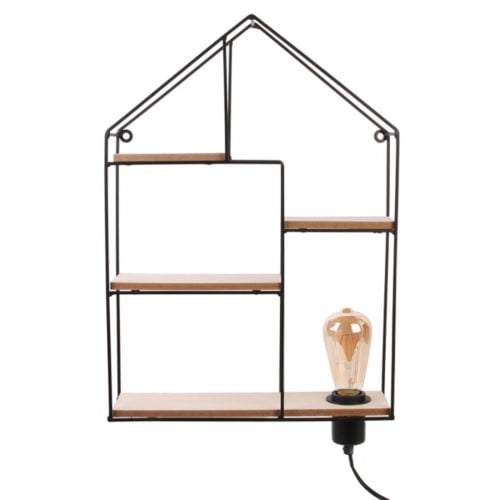 Étagère Maison Déco Lumineuse Noir Étagère Maison Déco Lumineuse Noir