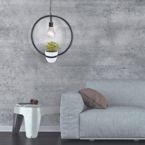Suspension Cercle Décorative LED Plante Garden Suspension Cercle Décorative LED Plante Garden