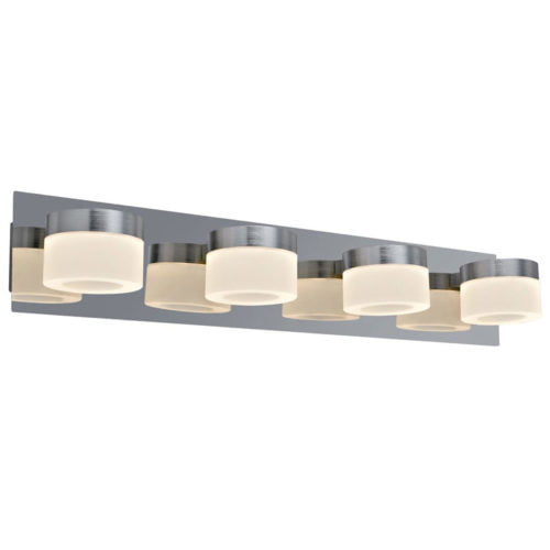 Réglette 4 Spots LED Steel en Métal Chrome Réglette 4 Spots LED Steel en Métal Chrome