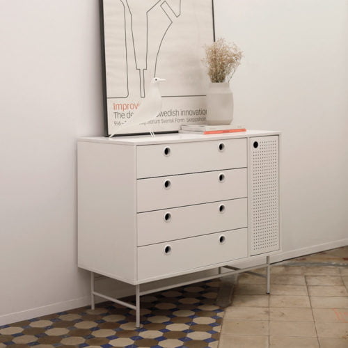 COMMODE 1 PORTE 4 TIROIRS TEULAT PUNTO COMMODE 1 PORTE 4 TIROIRS TEULAT PUNTO