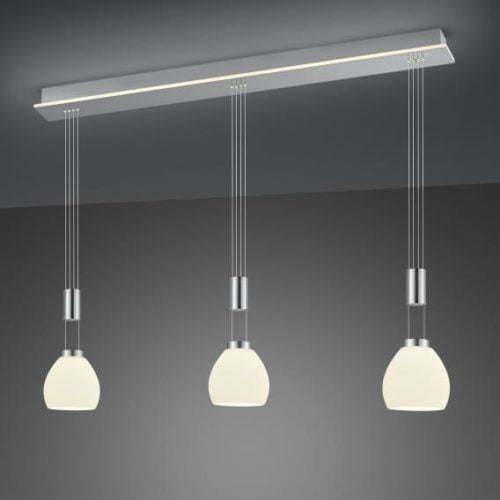 B-LEUCHTEN SAM Suspension LED avec variateur, 4 sources de lumière