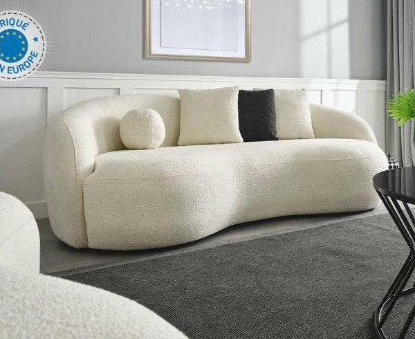 CANAPÉ 3 PLACES SALON LIZBON DESIGN ET CONFORT