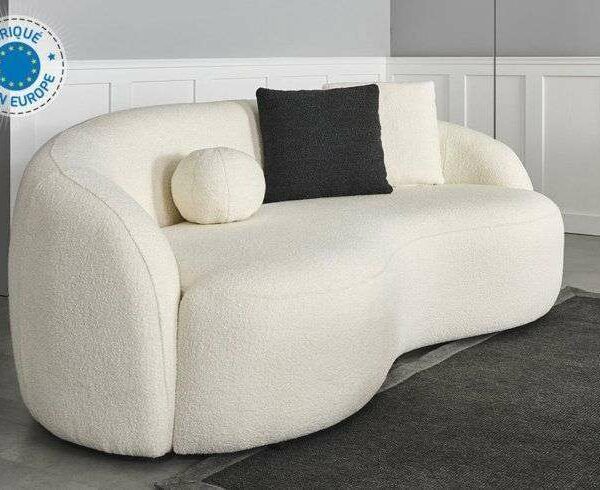 CANAPÉ 2 PLACES SALON LIZBON DESIGN ET CONFORT