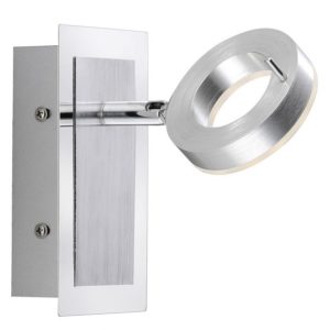 Applique murale LED SDB FLOSS en aluminium brossé Applique murale LED SDB FLOSS en aluminium brossé