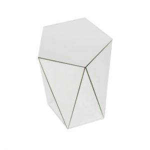 Guéridon MIROR en verre argenté