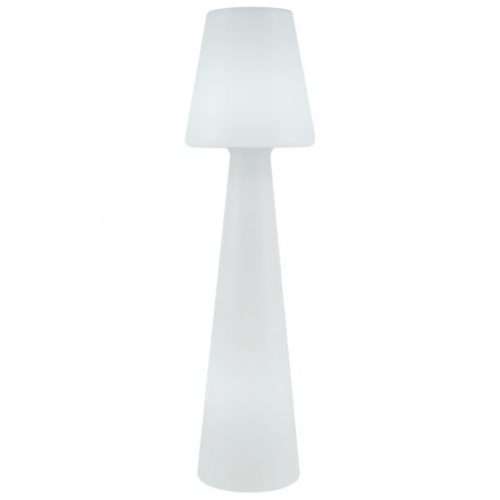 Lampadaire extérieur LOLA FAMILY (H165cm) en polyéthylène blanc translucide Lampadaire extérieur LOLA FAMILY (H165cm) en polyéthylène blanc translucide