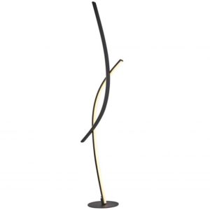 Lampadaire LED LINELLE en métal noir Lampadaire LED LINELLE en métal noir