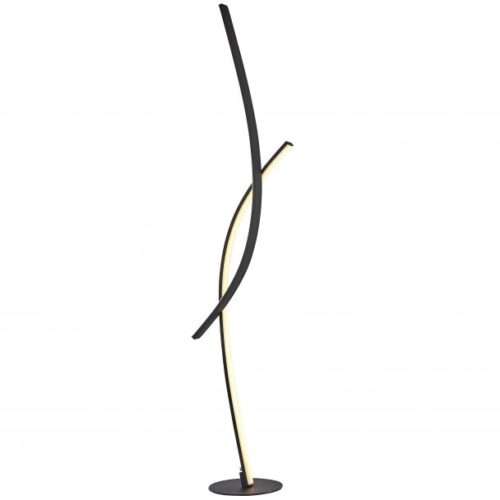 Lampadaire LED LINELLE en métal noir Lampadaire LED LINELLE en métal noir