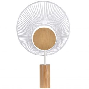 Lampe à poser OYSTER en coton blanc Lampe à poser OYSTER en coton blanc