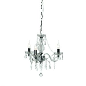 Lustre pampilles ELEONORE transparent en acrylique Lustre pampilles ELEONORE transparent en acrylique