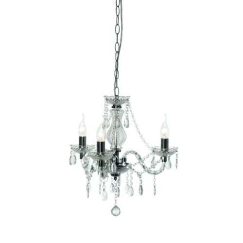 Lustre pampilles ELEONORE transparent en acrylique Lustre pampilles ELEONORE transparent en acrylique