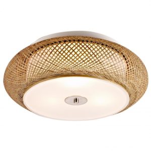 Plafonnier EOLI (D50cm) en bambou naturel