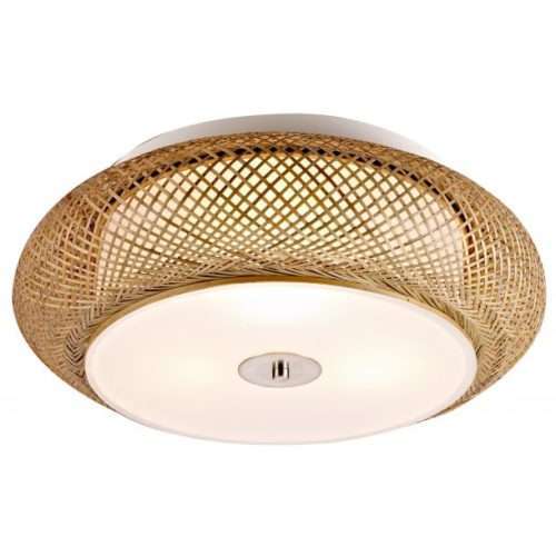 Plafonnier EOLI (D50cm) en bambou naturel Plafonnier EOLI (D50cm) en bambou naturel