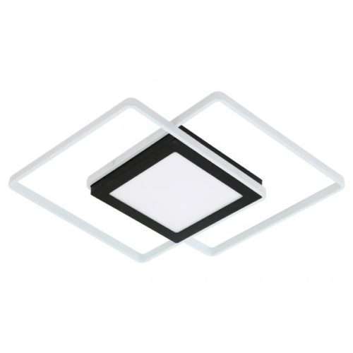 Plafonnier LINES (40W) en aluminium noir et plastique blanc Plafonnier LINES (40W) en aluminium noir et plastique blanc