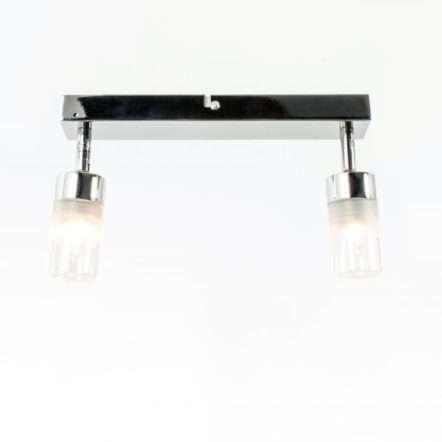 Spot double salle de bain INDIGO en métal chrome