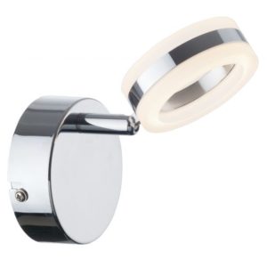 Spot Led orientable COLUMBUS argenté en métal