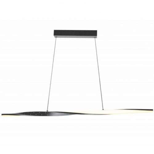 Suspension barre LED FLUID en métal noir Suspension barre LED FLUID en métal noir