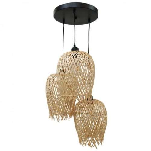 Suspension cascade VAYLA en bambou naturel Suspension cascade VAYLA en bambou naturel