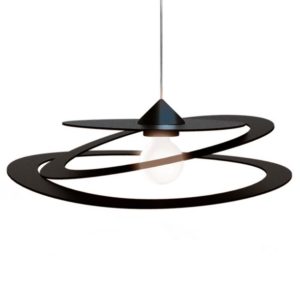 Suspension DILATE (D80cm) en métal noir Suspension DILATE (D80cm) en métal noir