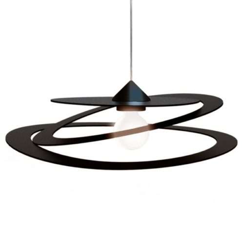 Suspension DILATE (D80cm) en métal noir Suspension DILATE (D80cm) en métal noir